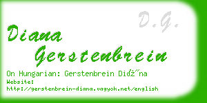 diana gerstenbrein business card